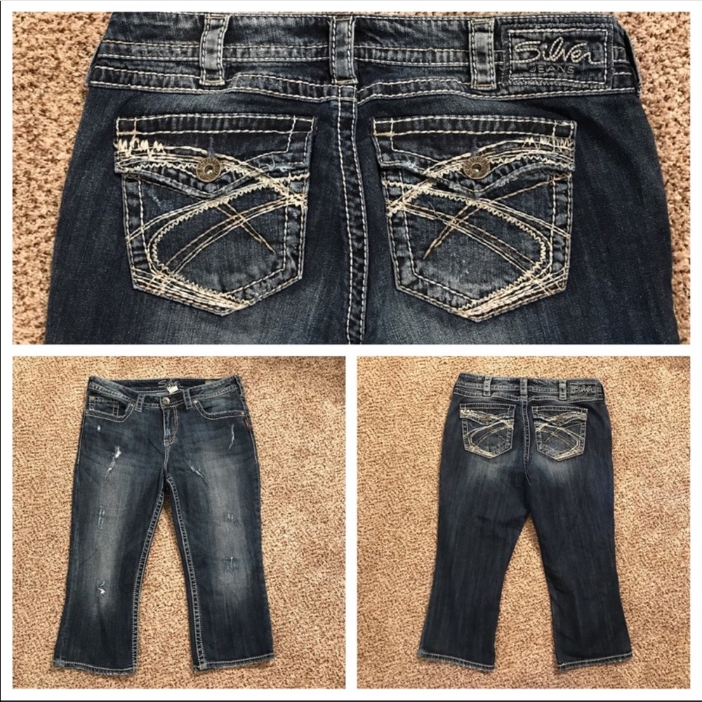 Silver Jeans Suki Surplus Capri size 14